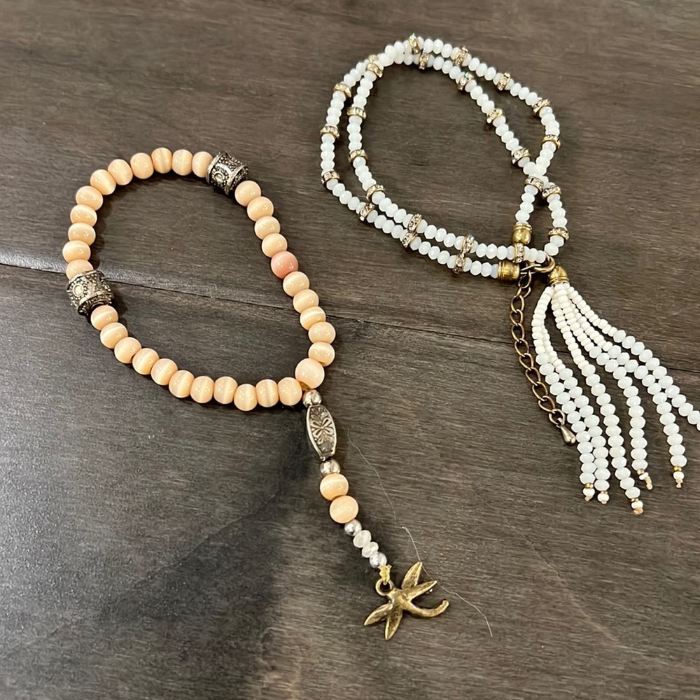 BUNDLE OF 2 HANDMADE BRACELETS CUSTOM MADE
